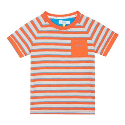 Baker by Ted Baker Boys' orange striped t-shirt
